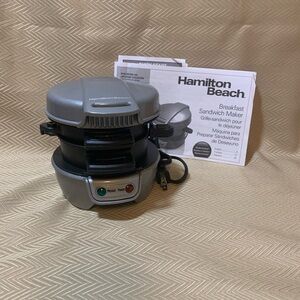 Hamilton Beach Silver Sandwich Maker